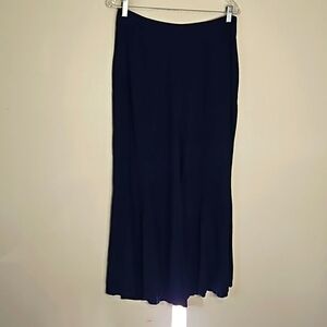 Maeve Anthropologie Navy Blue Wide Leg Pants Size 10 euc